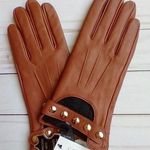 Sole Society Leather Gloves with Studs NWT Photo 0