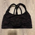 Lululemon  Energy Bra Women’s Size 4 Black Purple Activewear Athletic Atheleisure Photo 0