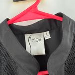 Finley Button Down Shirt SZ Small Sleeveless Mesh Black USA Made Luxury Classic Photo 2