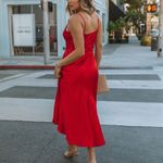 VICI  | Turn Of Events Satin Midi Slip Dress Photo 4