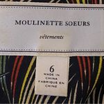 Moulinette Soeurs /ANTHROPOLOGIE “Silk Feather Dress” in 100% Silk. Size 6. EUC Photo 12