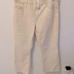 J.Crew  9” Demi Boot Crop Jeans Ecru Photo 0