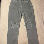 American Eagle  Green Distressed Mom Straight jeans Photo 1
