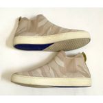 Rothy's  High Top Slip On Stretch Casual Sneaker Tan Cream Camo Size 10.5 Photo 5