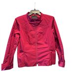 Lafayette 148 New York Zip Front Jacket Berry Red Size 12 Photo 1