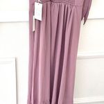 Show Me Your Mumu NWT  Claire Midi Dress Neutral Mauve Chiffon Size S Photo 9