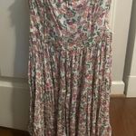 Sky to Moon Floral Strapless Dress Photo 1