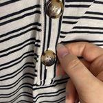 La ligne Charley striped silk blend Henley size XS Black Photo 6