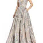 Mac Duggal  67118 Sequin Plunge V-Neck Ball Gown Photo 0