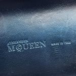 Alexander McQueen women’s unisex Zip black leather Skull Box Clutch Photo 7