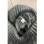 Sandro Paris Embellished Ribbed Wool & Cashmere Long Sleeve Gray Mini Dress US 2 Photo 4