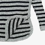 Harper Heritage Striped V-Neck Salt & Pepper Sweater Size S Photo 2