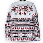 Wucaiyi large womens pullover holiday Merry Christmas Southern Fried Chics White Photo 2