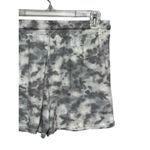 Lounge Shorts Tie Dye Soft High Rise Adjustable Drawstring Knit Gray Medium NWOT Photo 4
