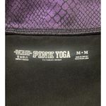PINK - Victoria's Secret VS PINK Yoga‎ Shorts Foldover Black Purple Snake Animal Print Y2K Vtg Size M Photo 5