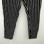 Akira Black & White Striped Tie Waist High Rise Skinny Pants Size L Photo 2