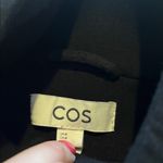 COS  Black Neoprene Full Zip Bomber Jacket Sz M Photo 1