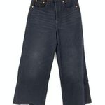 Levi's  Jeans Womens 25 High Water Wide Leg Cropped Black High Rise Denim Photo 0