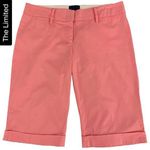 The Limited  Drew Fit Cuffed Bermuda Shorts Size 8 Photo 0
