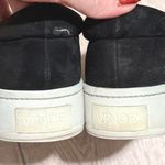 Vince  Warren Womens Black Suede Slip On Platform Sneakers Shoes Photo 5