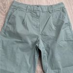 J.Crew Wide Leg Pleated Capeside Chino Pants | Light Sage Green | 4 Photo 3