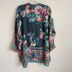 Johnny Was  Floral Bethia Mixed-Print Button-Front Long-Sleeve Silk Georgette Top Photo 5