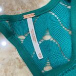 Free People Green Wild Thing Crew Neck Cut Out Mini Long Sleeve Dress. Size XS. Photo 6