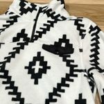 Neon Riot White Black Aztec Quarter Zip Pullover Sweatshirt Women’s Small White Photo 3