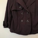 Anthropologie ALLIHOP  Through the Seasons Blazer Plum Purple 3/4 Sleeve Small S Photo 6