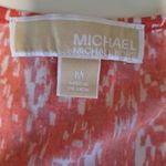 Michael Kors ‎ Red Shirt with White Design Size Medium Photo 1