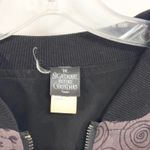 Nightmare Before Christmas Bomber Jacket Medium Halloween Zip Up Black 1676 Photo 4