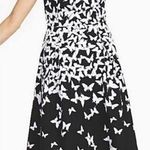 Talbots Women’s Butterfly Print Fit & Flare Sleeveless Dress W/ Pockets Size 4 Photo 0