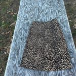 Newport News Vintage velvet‎ animal print skirt size medium Photo 3