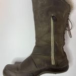 The North Face Primaloft Gray Distressed Leather Boots Size 8.5 Photo 4