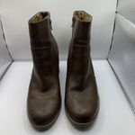 Kork-Ease  Destiny Stacked Heel Ankle Boots size 9.5M brown leather E4 Photo 1