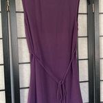 Heart soul  Sleeveless Ruffle V-Neck Blouse Shirt Purple Small Photo 4