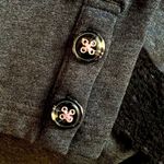 Matilda Jane Grey Full Zip Floral Lined Hoodie with Tiered Sweatshirt Sz MD Photo 3