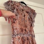 Ulla Johnson  Celestia Dress Blush Pink Size 2 Midi Dress Silk Floral Bohemian Photo 14