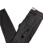 PacSun  Black Distressed Skinny Jeggings. Distressed Ripped, 25” Photo 5