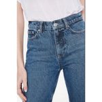 ANINE BING ππ Kaia Jean 90s High Rise Straight Leg Wide Flare Blue Denim 28 NWT Photo 4