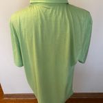 IZOD New with Tags  Polo Breathable Green Striped Men’s Shirt Sz Large Photo 2