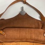 FRANCESCO BIASIA Saddle Style Handbag Mustard Color 14X5.5X7, Genuine Leather Photo 3