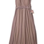 Birdy Grey  Jan Chiffon Gown Sleeveless Mauve No Slit Pockets Lined Size 2X NEW Photo 1