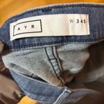 AYR  The Bomb Pop Preppy Luxury Coastal Cowgirl Boho Fisherman Raw Hem Jeans 34S Photo 7