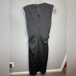 Reiss  Women's SKYE RUCHED BODYCON‎ MIDI DRESS BLACK Size 8 Cocktail Party Photo 2