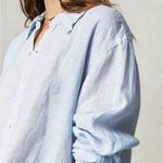 CP Shades  Blue White Straiped Tunic Button Down Photo 0