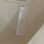 Pink Blush 3/4 Sleeve White Pink Maternity Maxi Dress Sz M Lightweight Easy Wear Photo 7