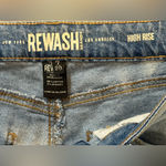 REWASH  Light Blue High Rise Straight Leg Button Fly Vintage Look Size 28 Photo 2