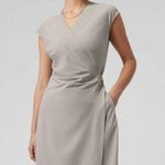 Athleta Newport Wrap Dress City Stripe Black/Sea Salt XS Photo 0