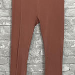 Pact High Waisted Ribbed Leggings in Clay Rose Pink Size L Photo 0